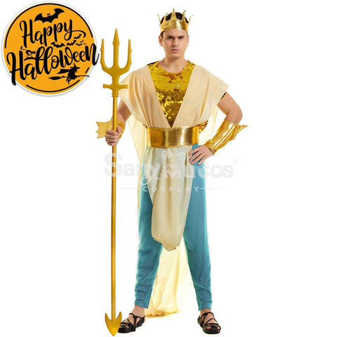 【In Stock】Halloween Cosplay King Of Atlantis Costume Costumes