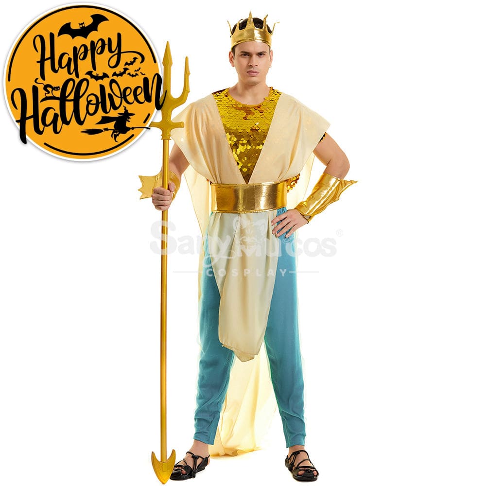 【In Stock】Halloween Cosplay King Of Atlantis Costume Costumes