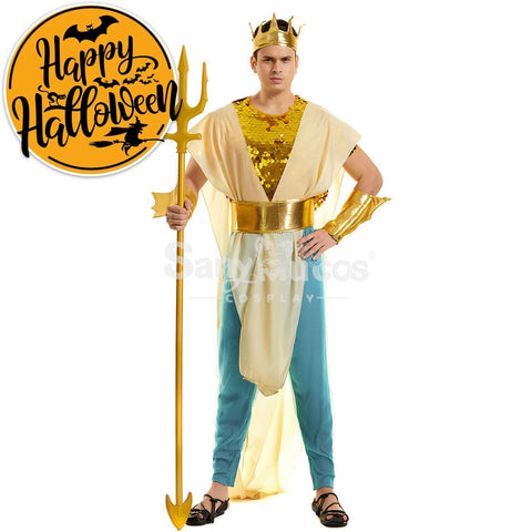 【In Stock】Halloween Cosplay King Of Atlantis Costume Costumes