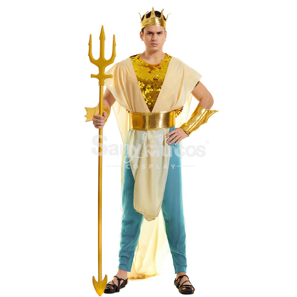 【In Stock】Halloween Cosplay King Of Atlantis Costume Costumes