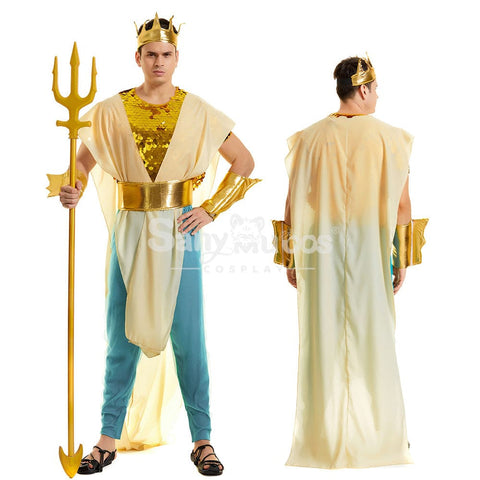 【In Stock】Halloween Cosplay King Of Atlantis Costume Costumes