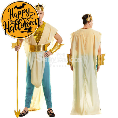 【In Stock】Halloween Cosplay King Of Atlantis Costume Costumes