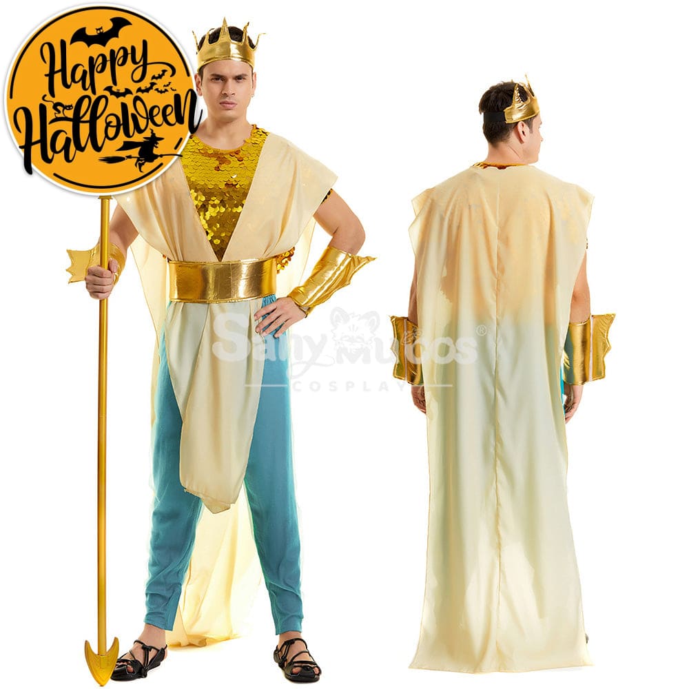 【In Stock】Halloween Cosplay King Of Atlantis Costume Costumes