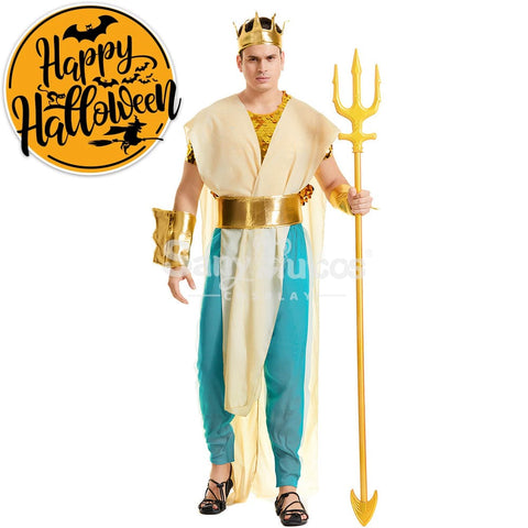 【In Stock】Halloween Cosplay King Of Atlantis Costume Costumes