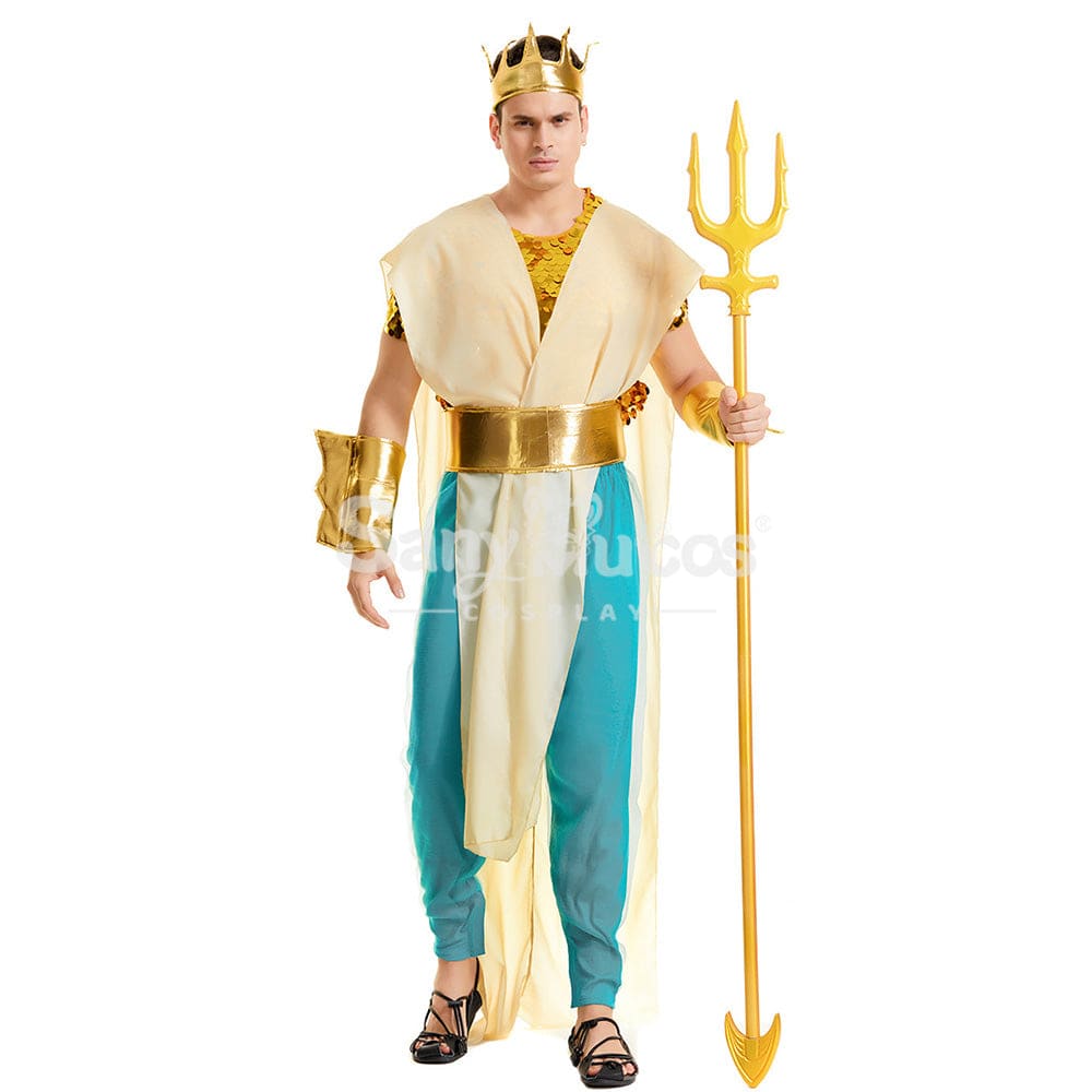 【In Stock】Halloween Cosplay King Of Atlantis Costume Costumes