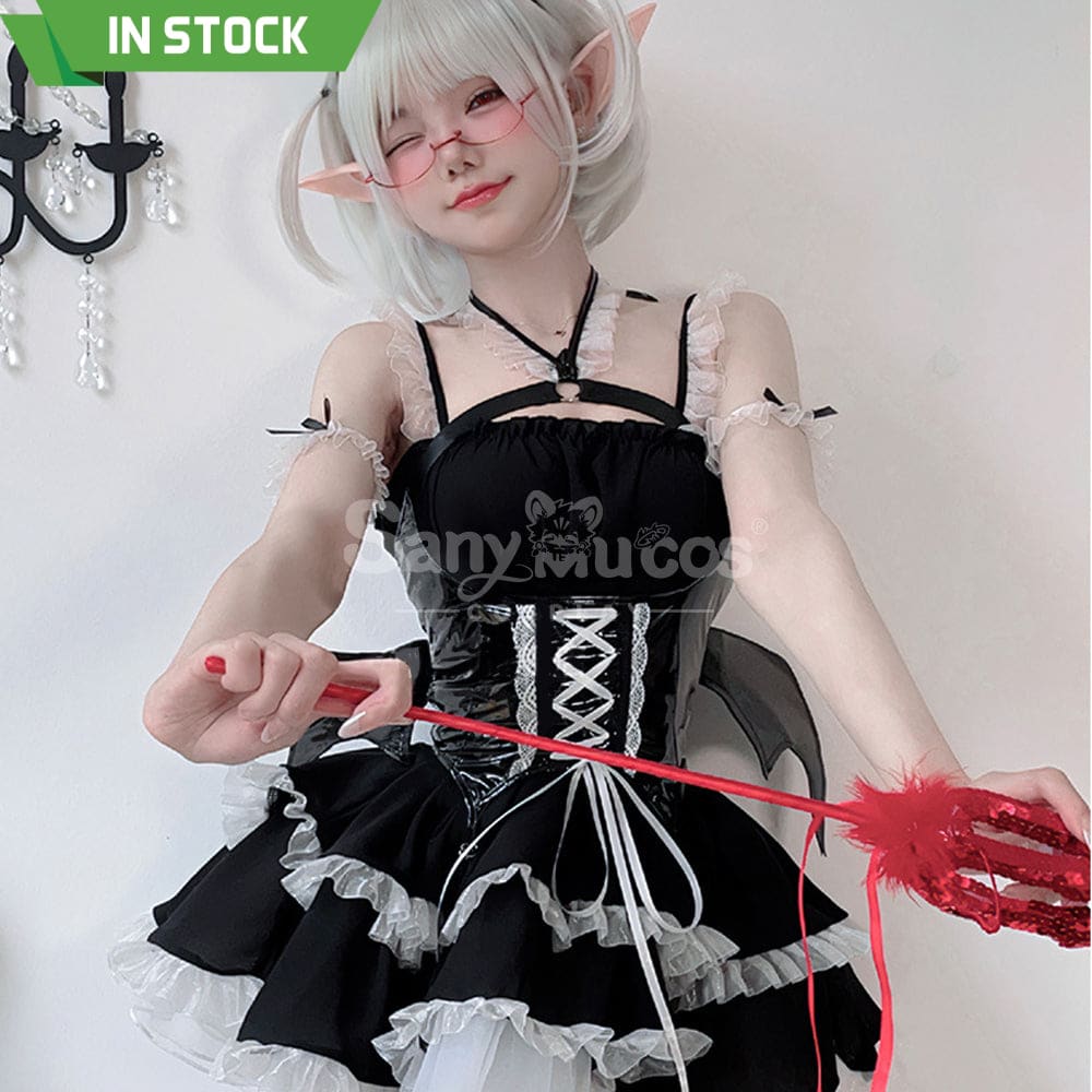 【In Stock】Halloween Cosplay Little Devil Sexy Maid Dress Stage Performance Costume Costumes