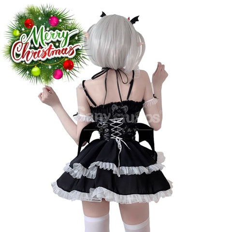 【In Stock】Halloween Cosplay Little Devil Sexy Maid Dress Stage Performance Costume Costumes