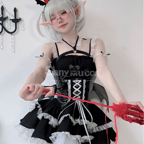 【In Stock】Halloween Cosplay Little Devil Sexy Maid Dress Stage Performance Costume Costumes