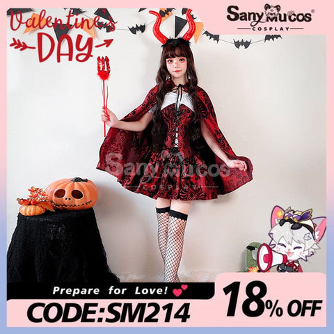 【In Stock】Halloween Cosplay Little Red Riding Hood Cloak Stage Performance Costume Costumes