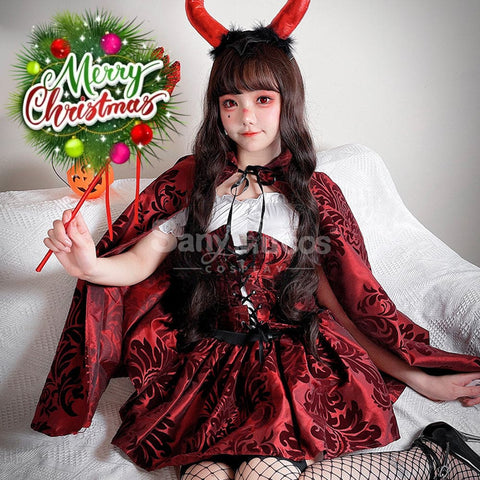 【In Stock】Halloween Cosplay Little Red Riding Hood Cloak Stage Performance Costume Costumes