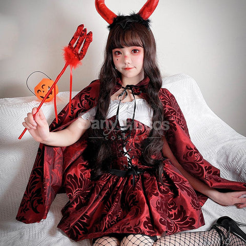 【In Stock】Halloween Cosplay Little Red Riding Hood Cloak Stage Performance Costume Costumes