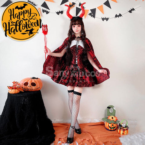 【In Stock】Halloween Cosplay Little Red Riding Hood Cloak Stage Performance Costume Costumes