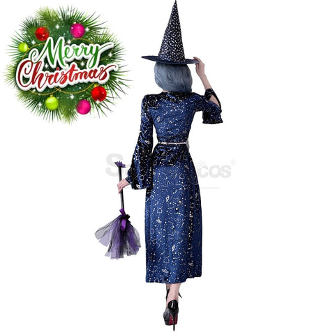 【In Stock】Halloween Cosplay Magician Witch Stage Performance Costume Costumes