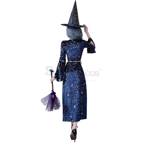 【In Stock】Halloween Cosplay Magician Witch Stage Performance Costume Costumes