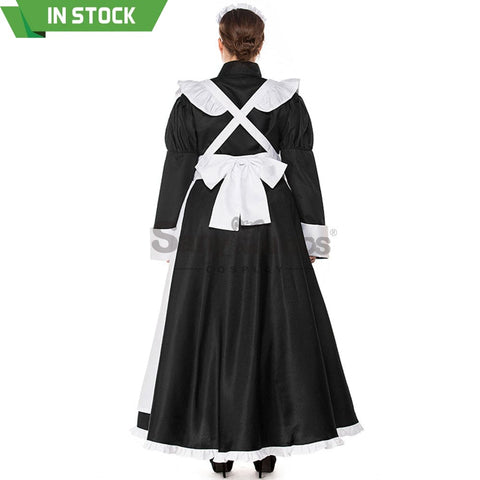 【In Stock】Halloween Cosplay Maid Cafe Dress Costume Plus Size Costumes