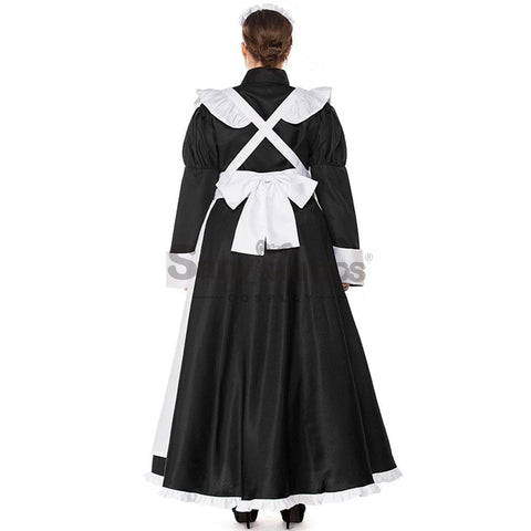 【In Stock】Halloween Cosplay Maid Cafe Dress Costume Plus Size Costumes