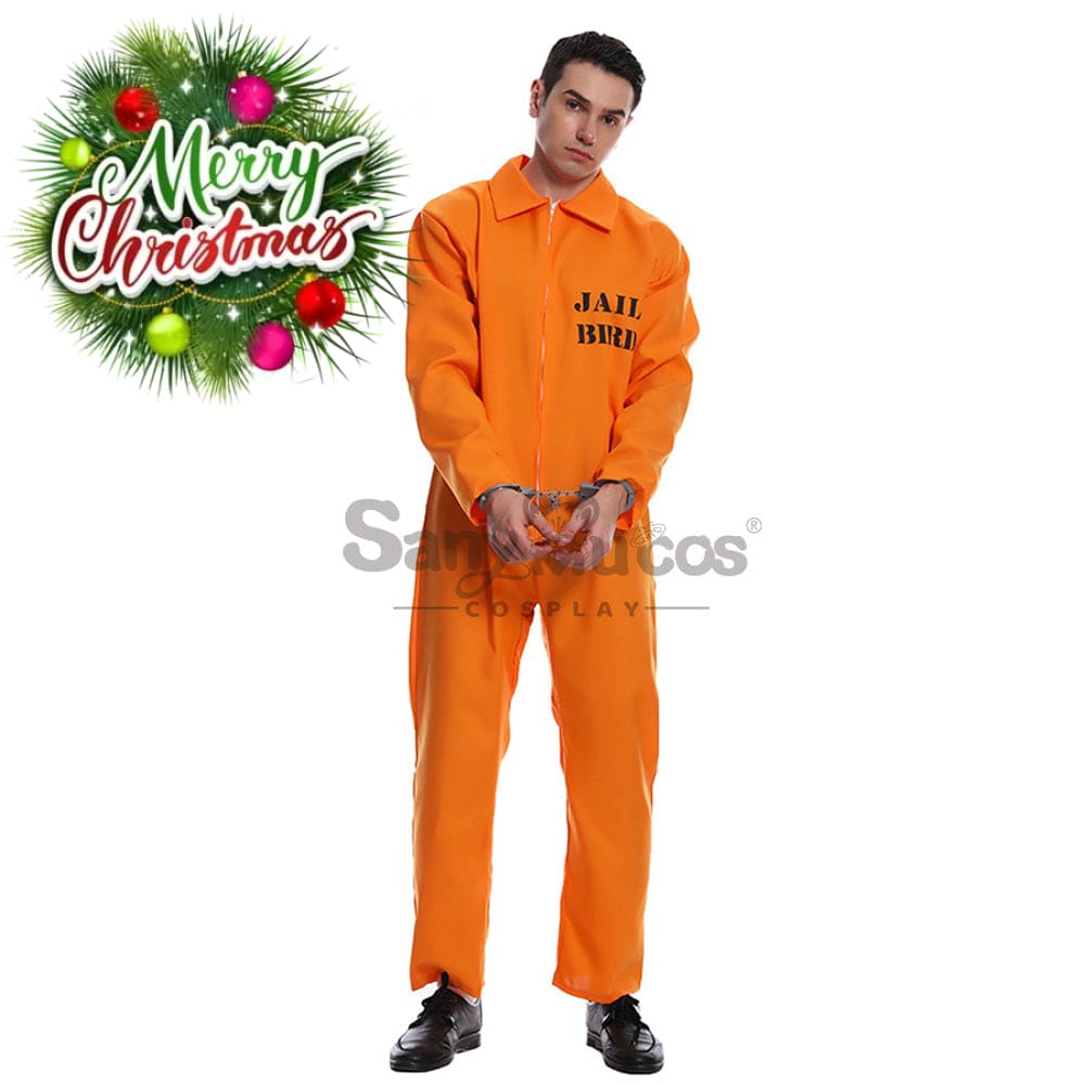 【In Stock】Halloween Cosplay Male Prisoner Costume Costumes