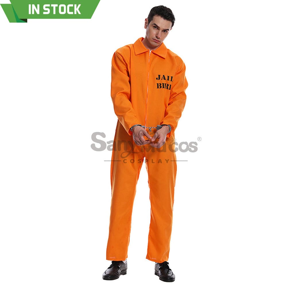 【In Stock】Halloween Cosplay Male Prisoner Costume Costumes