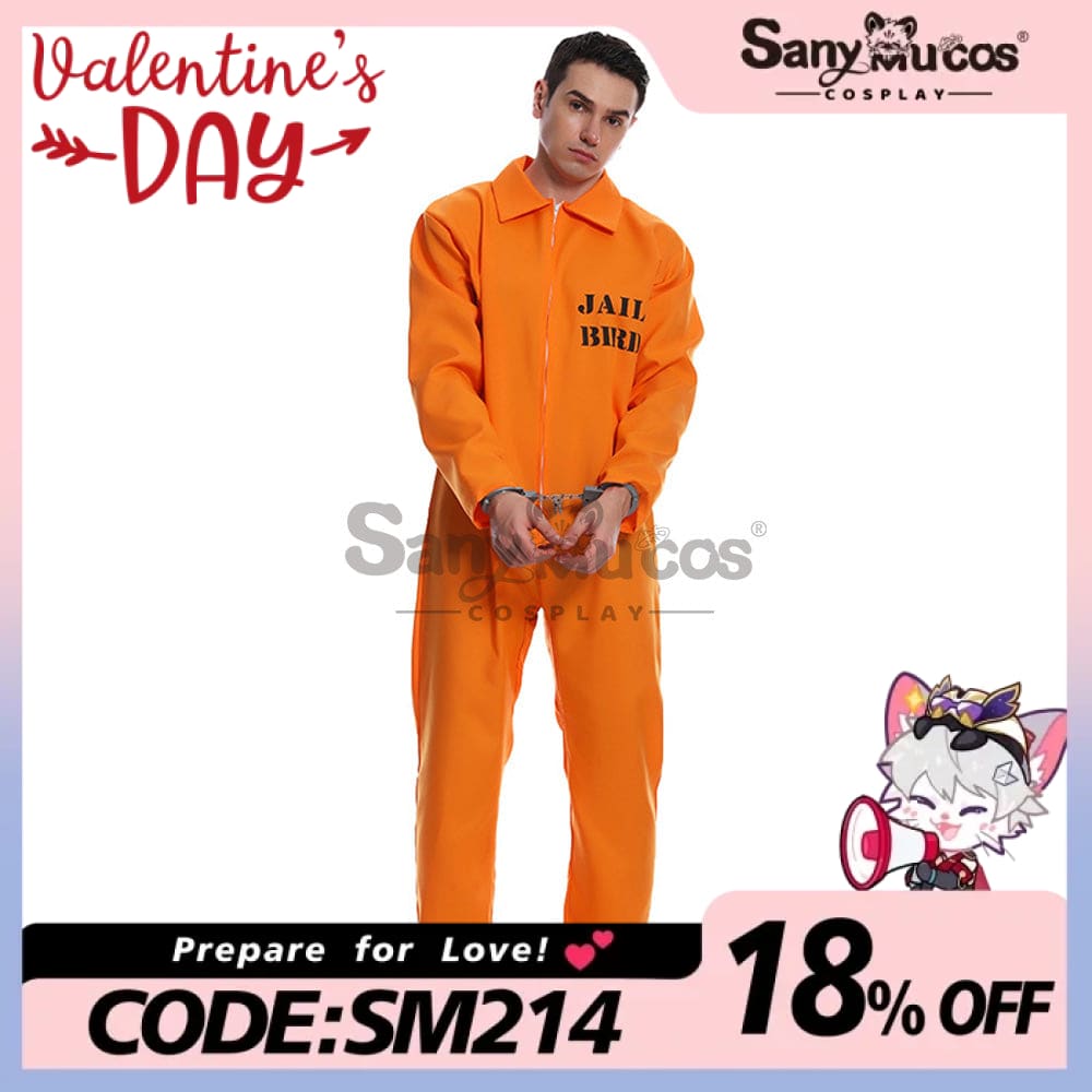 【In Stock】Halloween Cosplay Male Prisoner Costume Costumes