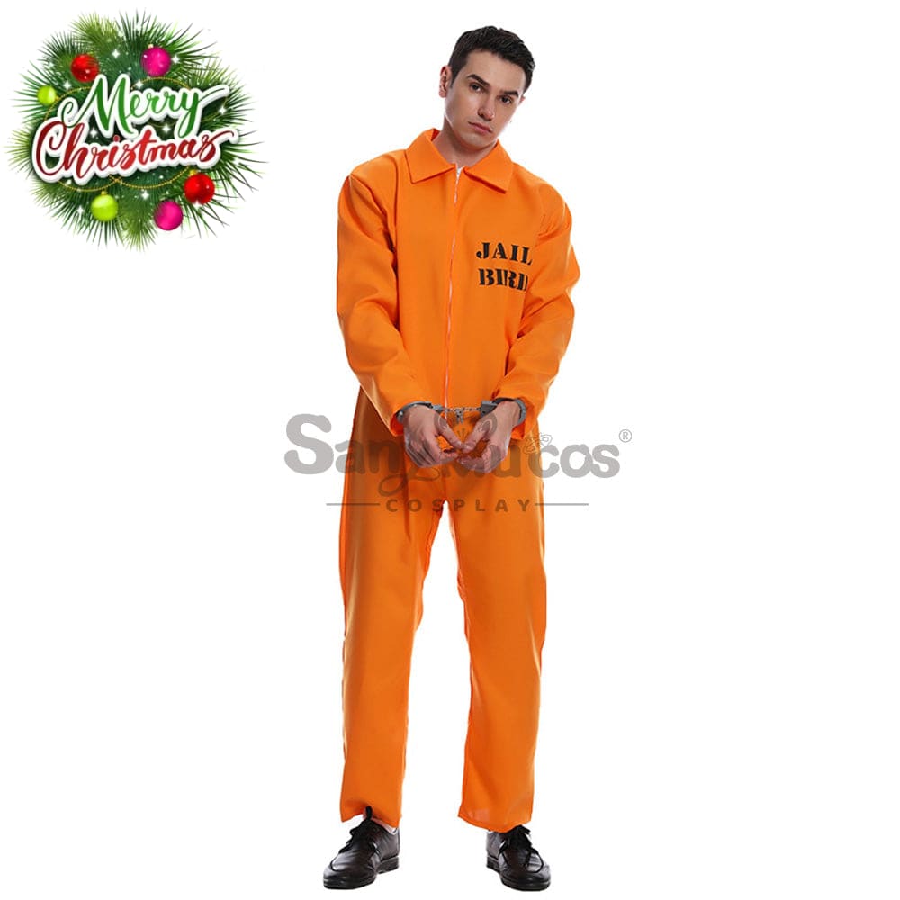 【In Stock】Halloween Cosplay Male Prisoner Costume Costumes
