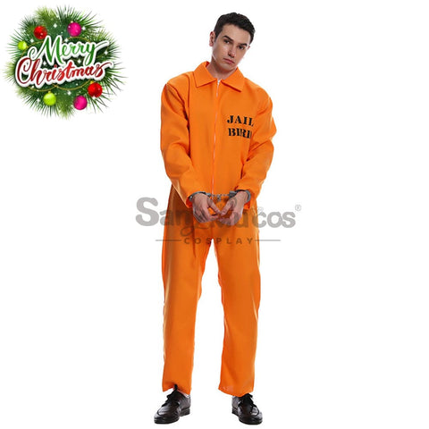 【In Stock】Halloween Cosplay Male Prisoner Costume Costumes