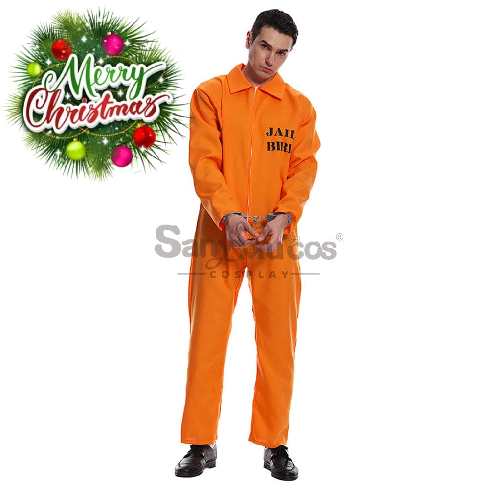 【In Stock】Halloween Cosplay Male Prisoner Costume Costumes