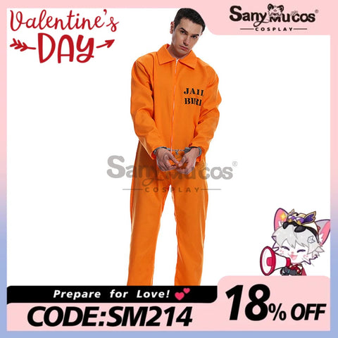 【In Stock】Halloween Cosplay Male Prisoner Costume Costumes