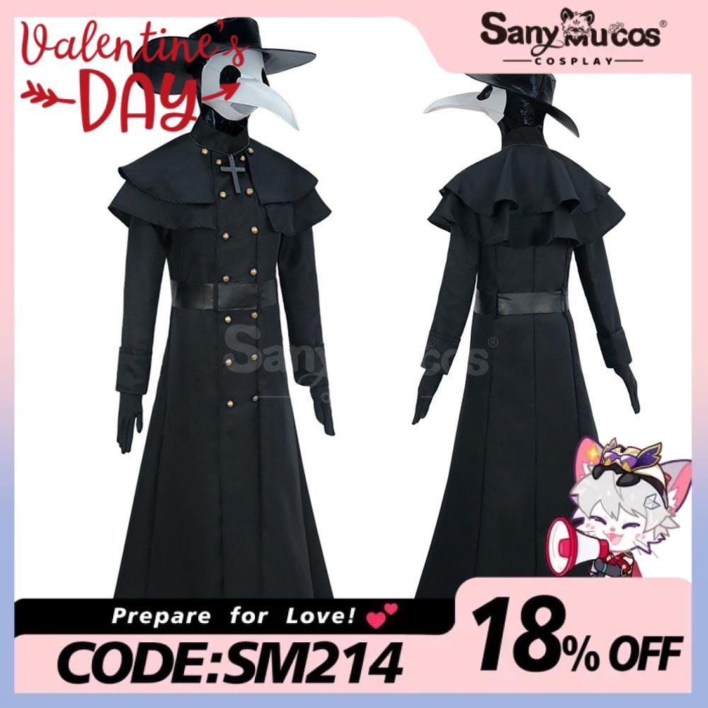 【In Stock】Halloween Cosplay Medieval Black Death Doctor Costume Costumes