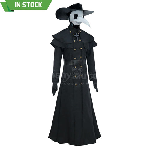 【In Stock】Halloween Cosplay Medieval Black Death Doctor Costume Costumes