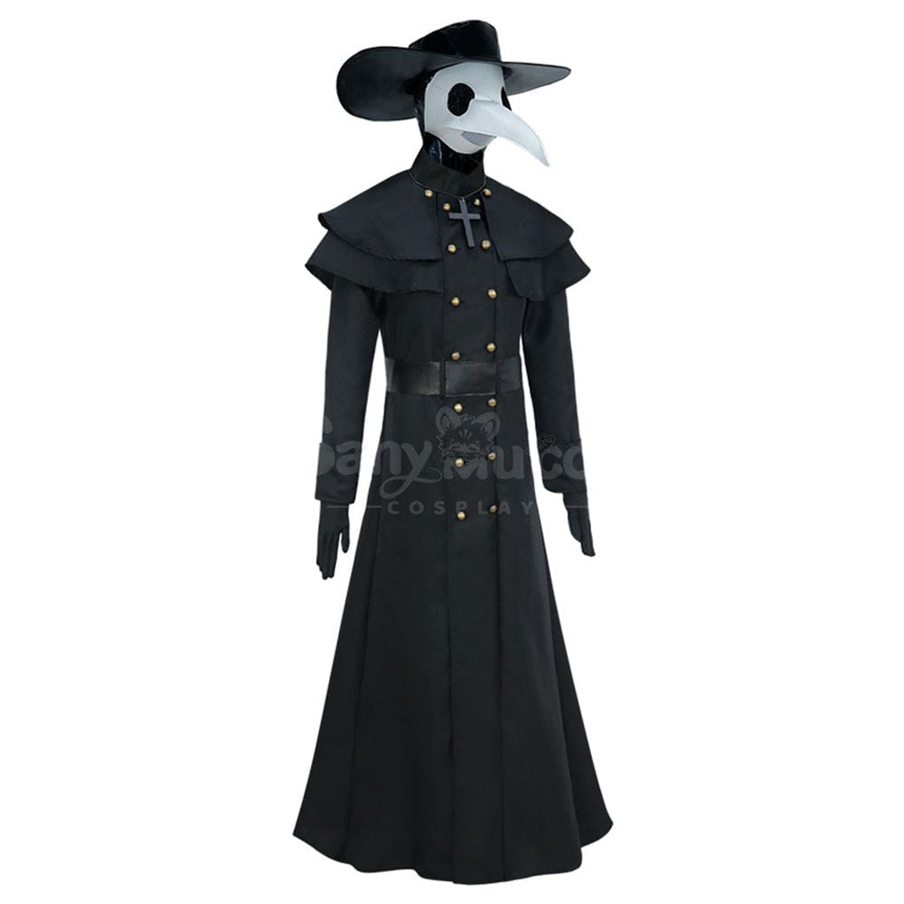 【In Stock】Halloween Cosplay Medieval Black Death Doctor Costume Costumes