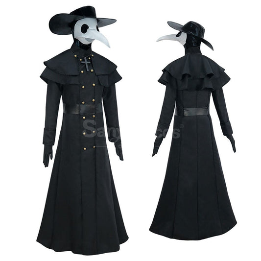 【In Stock】Halloween Cosplay Medieval Black Death Doctor Costume Costumes 1000