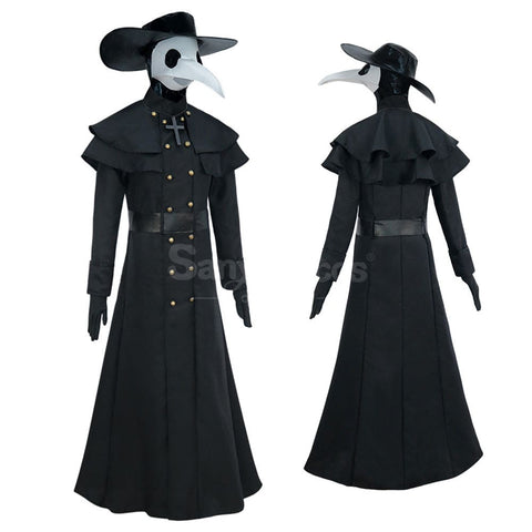 【In Stock】Halloween Cosplay Medieval Black Death Doctor Costume Costumes