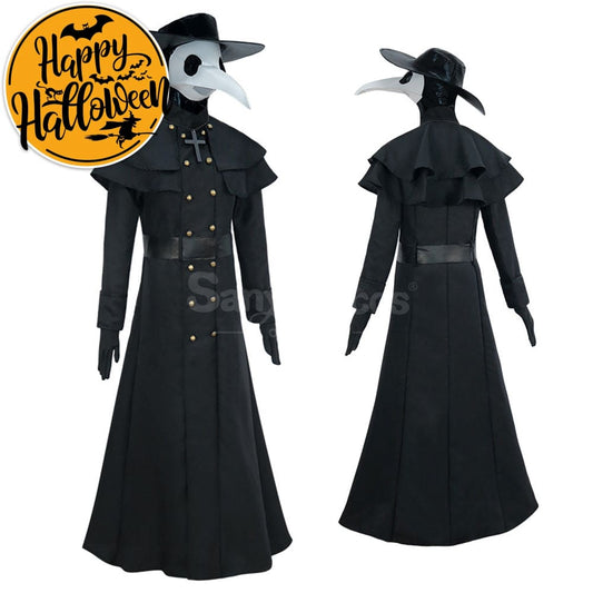 【In Stock】Halloween Cosplay Medieval Black Death Doctor Costume Costumes 1000