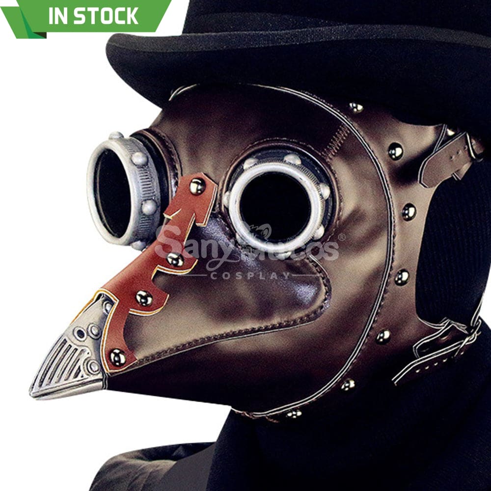 Halloween Cosplay Medieval Black Death Doctor Mask Prop Premium Edition