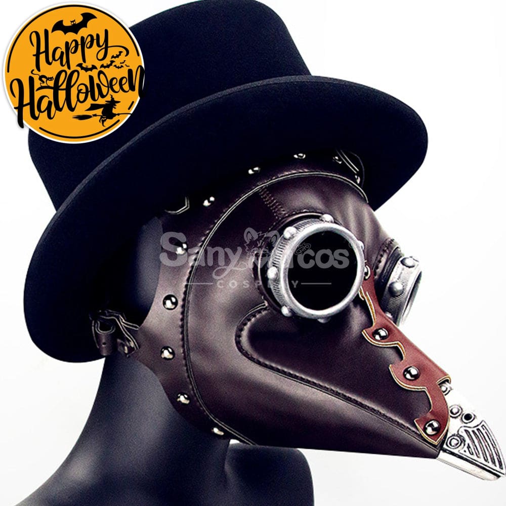 Halloween Cosplay Medieval Black Death Doctor Mask Prop Premium Edition