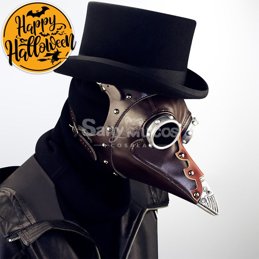 Halloween Cosplay Medieval Black Death Doctor Mask Prop Premium Edition