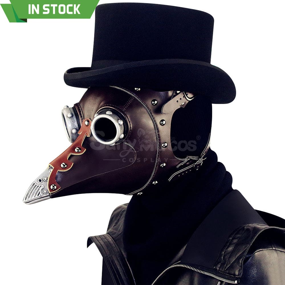 Halloween Cosplay Medieval Black Death Doctor Mask Prop Premium Edition