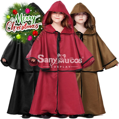 【In Stock】Halloween Cosplay Medieval Cape Costume Kid Size Costumes