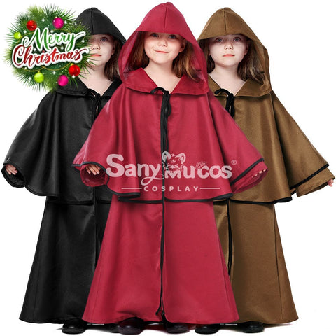 【In Stock】Halloween Cosplay Medieval Cape Costume Kid Size Costumes