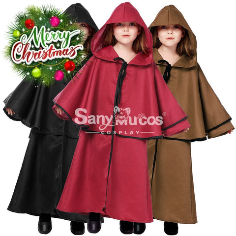 【In Stock】Halloween Cosplay Medieval Cape Costume Kid Size Costumes