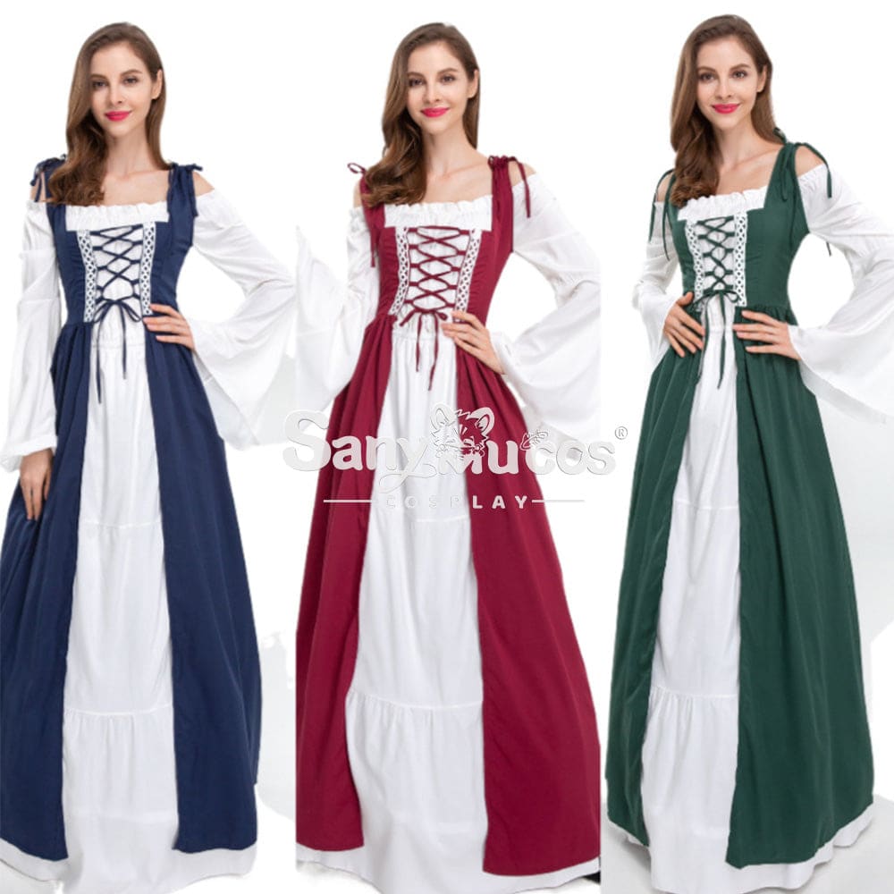 【In Stock】Halloween Cosplay Medieval Dress Costume Costumes