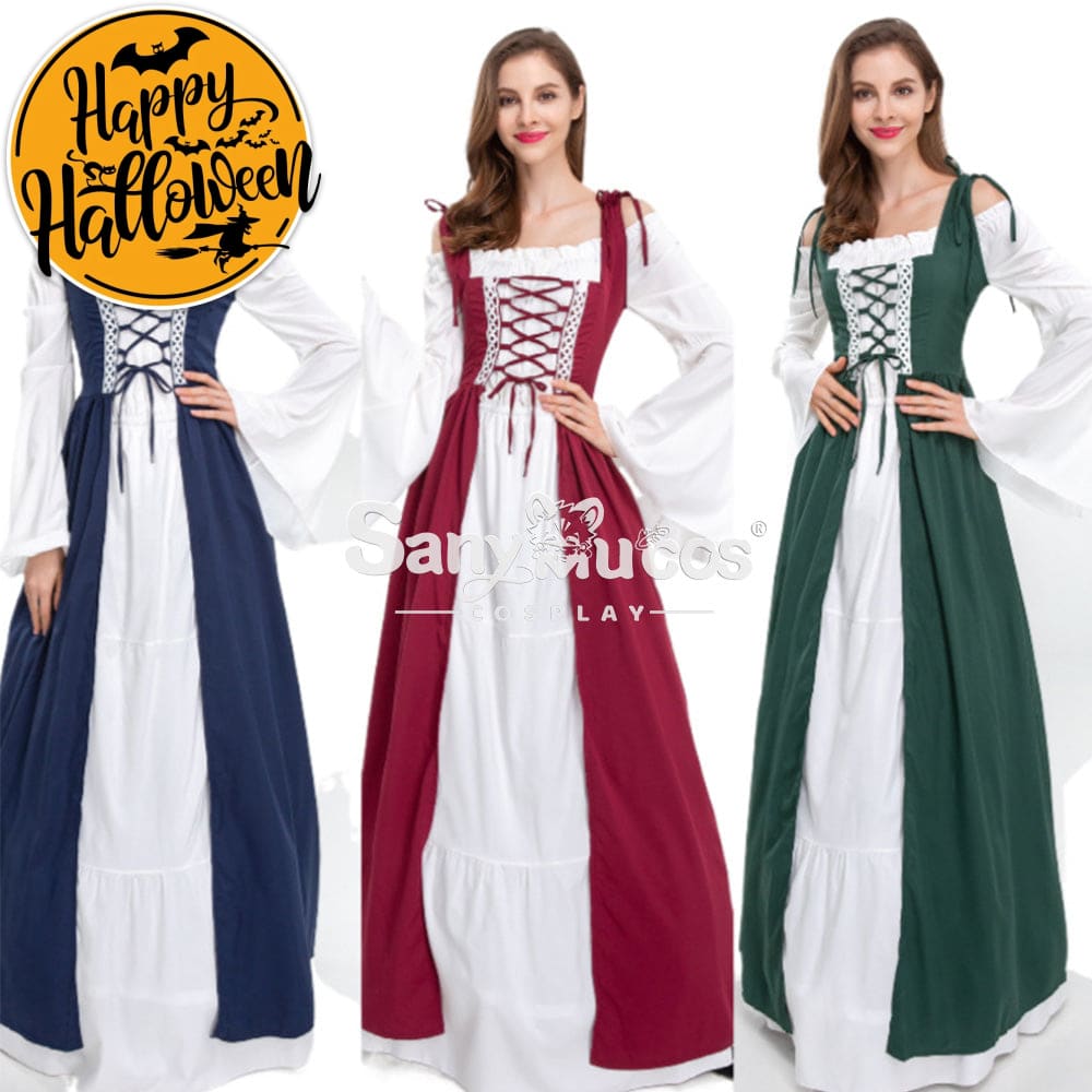 【In Stock】Halloween Cosplay Medieval Dress Costume Costumes