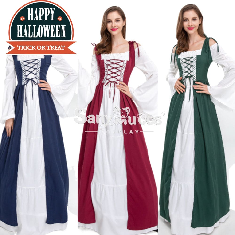【In Stock】Halloween Cosplay Medieval Dress Costume Costumes