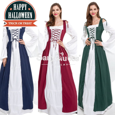 【In Stock】Halloween Cosplay Medieval Dress Costume Costumes