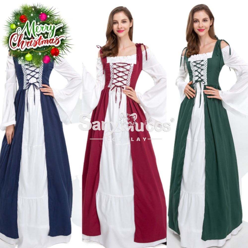 【In Stock】Halloween Cosplay Medieval Dress Costume Costumes
