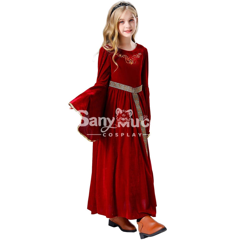 【In Stock】Halloween Cosplay Medieval Dress Costume Kid Size Costumes