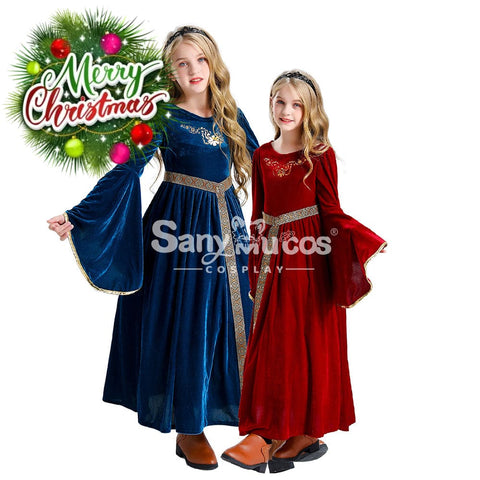 【In Stock】Halloween Cosplay Medieval Dress Costume Kid Size Costumes