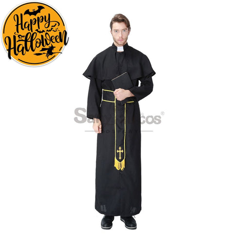 【In Stock】Halloween Cosplay Medieval Fashion Pastor Gown Costume Costumes