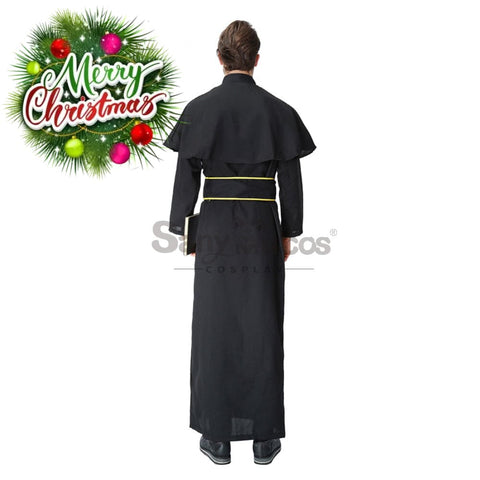 【In Stock】Halloween Cosplay Medieval Fashion Pastor Gown Costume Costumes