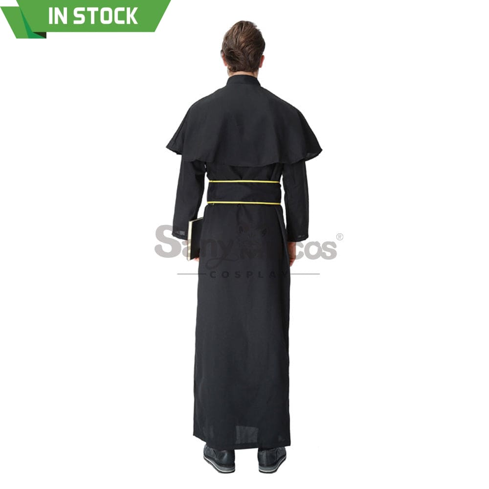 【In Stock】Halloween Cosplay Medieval Fashion Pastor Gown Costume Costumes